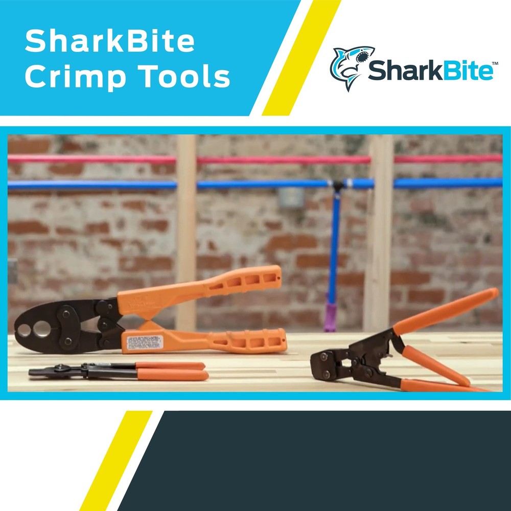 SharkBite PEX Crimp Ring Removal Tool, 1/2, 3/8", 1/2", 3/4", & 1", Orange