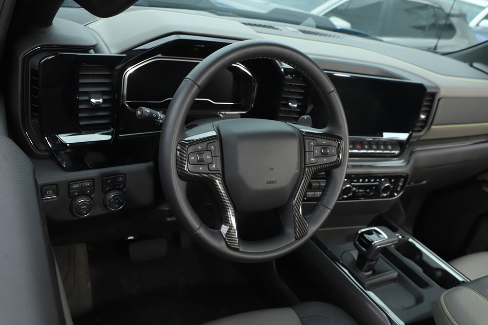 Carbon Fiber Car Interior Decor Trim Cover Kit For Chevy Suburban 20+ /Tahoe 21+