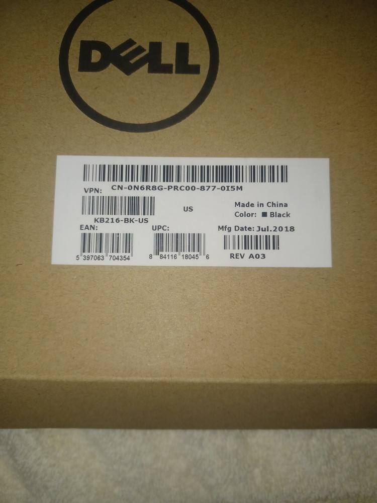 Dell KB216-BK-US Wired Keyboard - Black