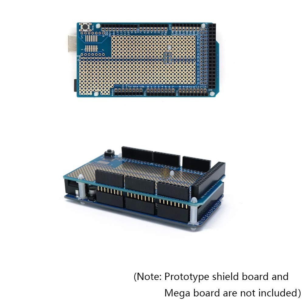 2 Sets Stacking Headers Pins Kit Female Headers Compatible with Arduino Mega