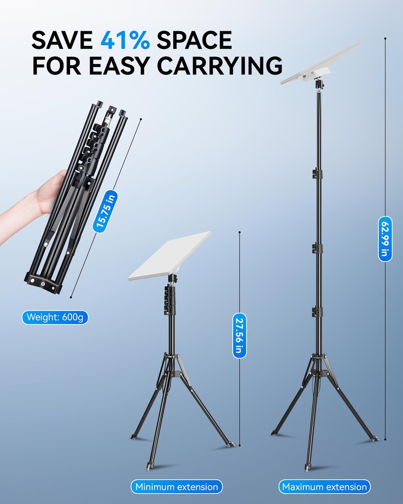 Starlink Mini Tripod Mount Kits, WindPro Wind-Resistant Design, Adjustable He...