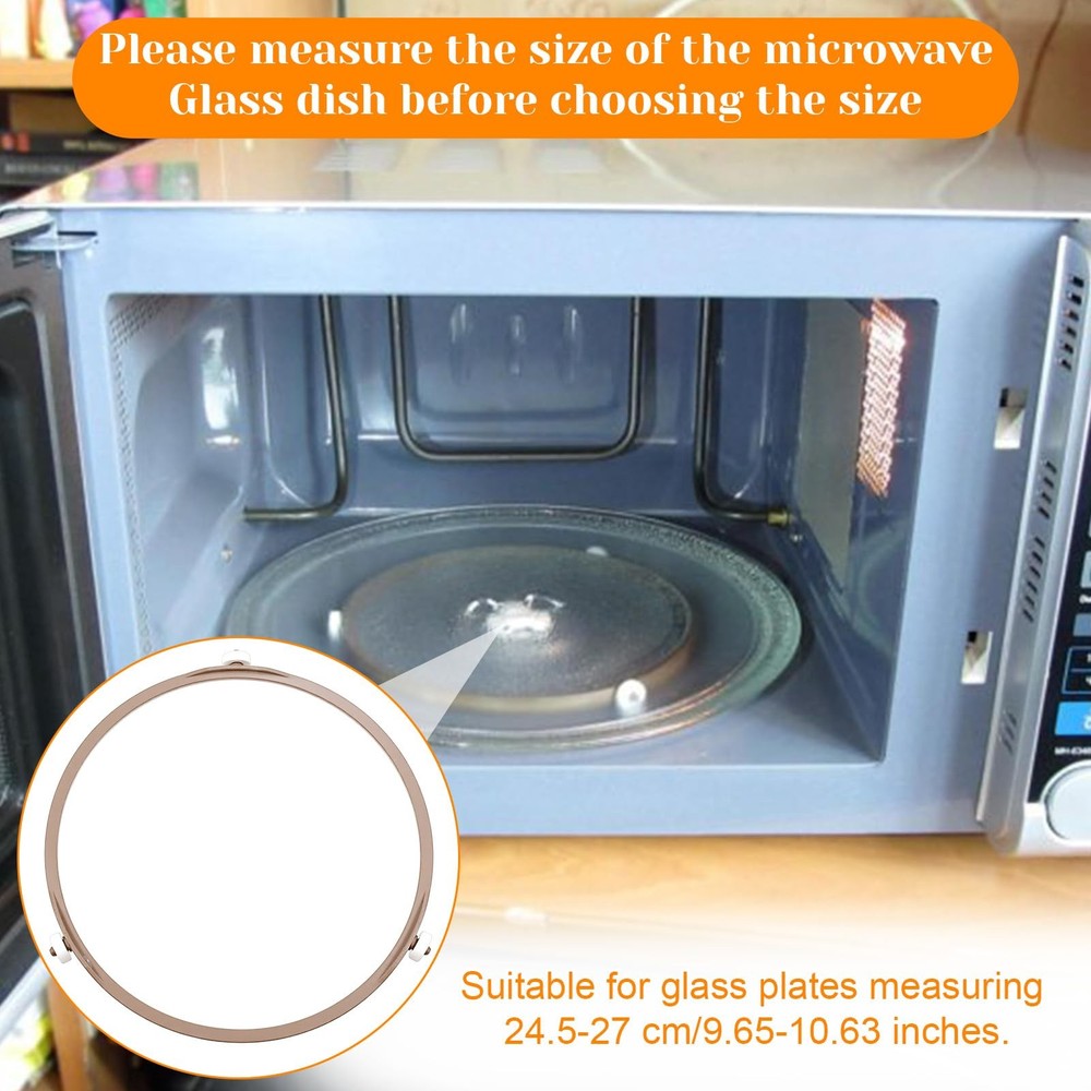 Microwave Turntable Ring Replacement 7.09 Inch Abs Plastic Rotating Ring with...