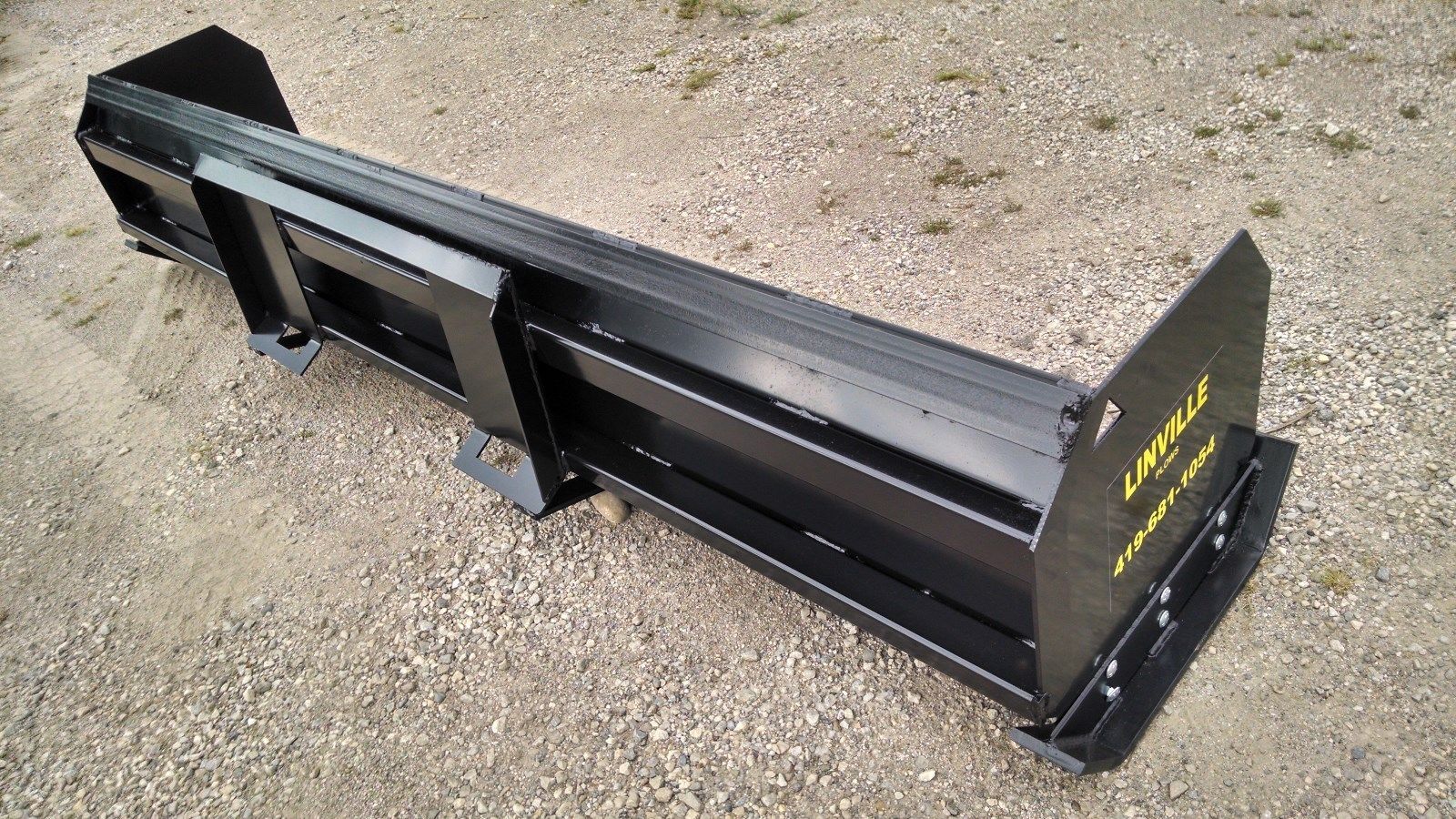 Linville 8' low profile skid steer snow pusher Box AMERICAN MADE FREE SHIPPING