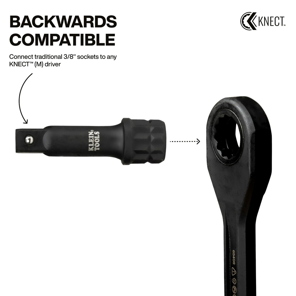 Klein Tools 65KADPM KNECT (M) Impact Socket Adapter Set