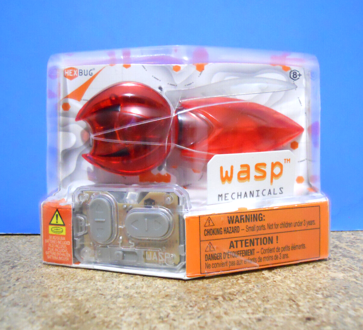 Hexbug Micro Robotic Creatures Wasp Mechanicals Red R/C Remote Controlled New!