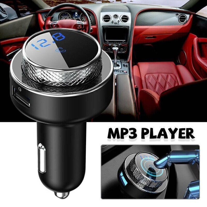 Wireless Bluetooth 5.0 Car FM Transmitter MP3 Player Radio 2 USB Charger Adapter