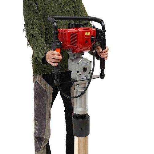 52CC 2-Stroke Pile Driver Post Driver Garden Piling Machine Gasoline Powered