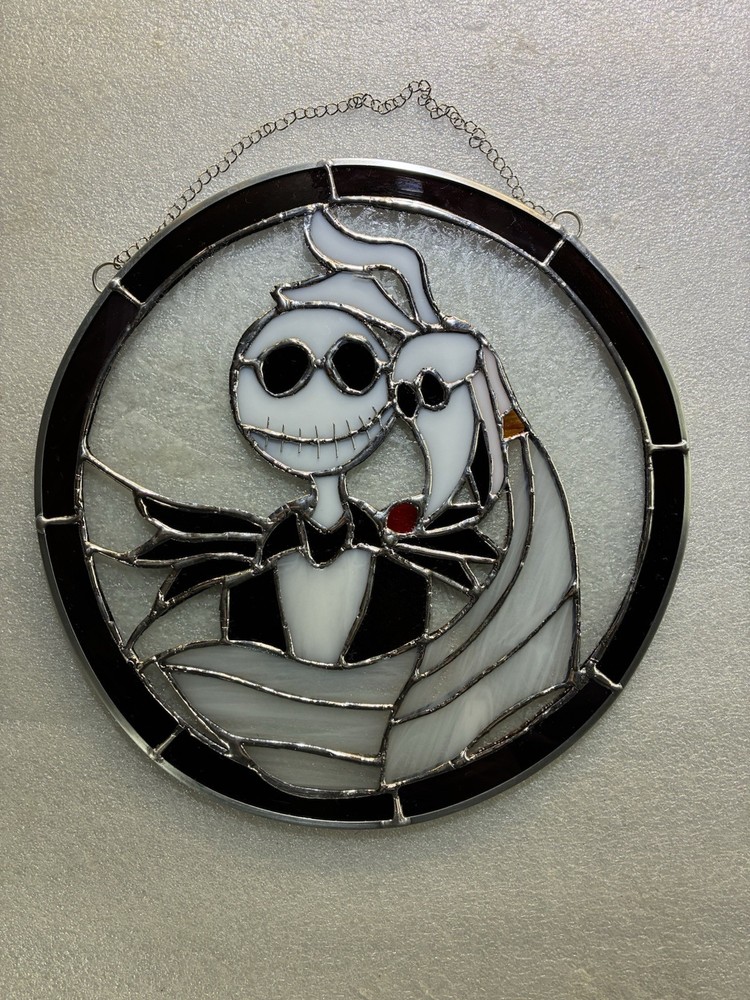 Stained glass Jack & Zero Sun-catcher