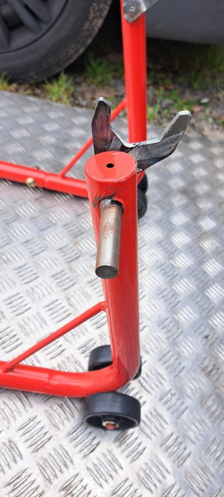 Motorcycle paddock stand.