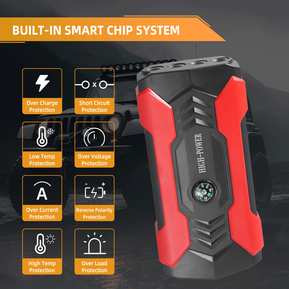 Emergency Starting Power Supply 3500A Peak Current Instant Engine Start Reliable