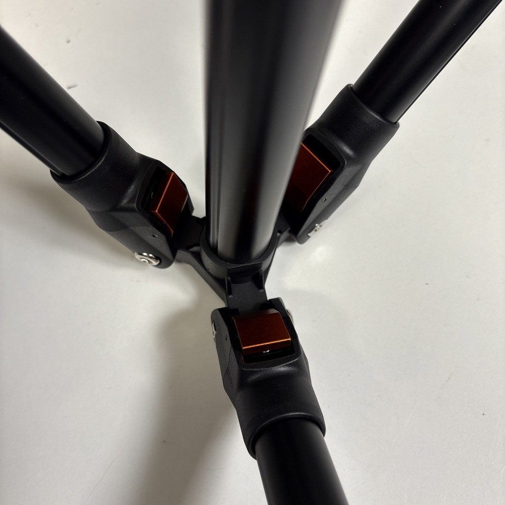 Tablet Floor Tripod Stand Heavy Duty Multiple Angles Adjustable Height Black