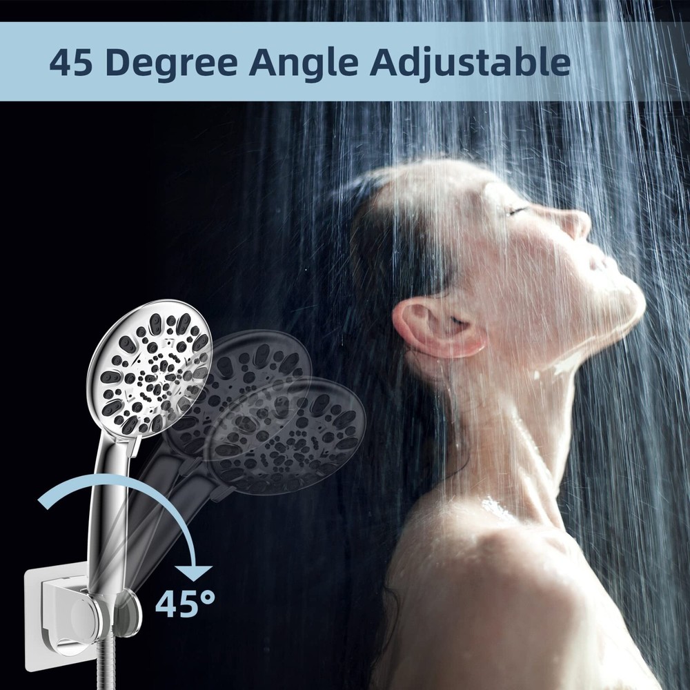 Bathroom Self-adhesive Handheld Shower Head Holder Adjustable Shower Bracket