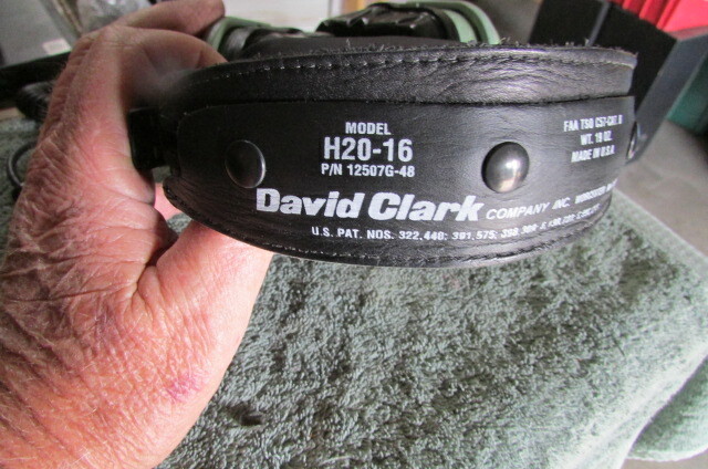 David Clark Model H20-16 Pilot Headset