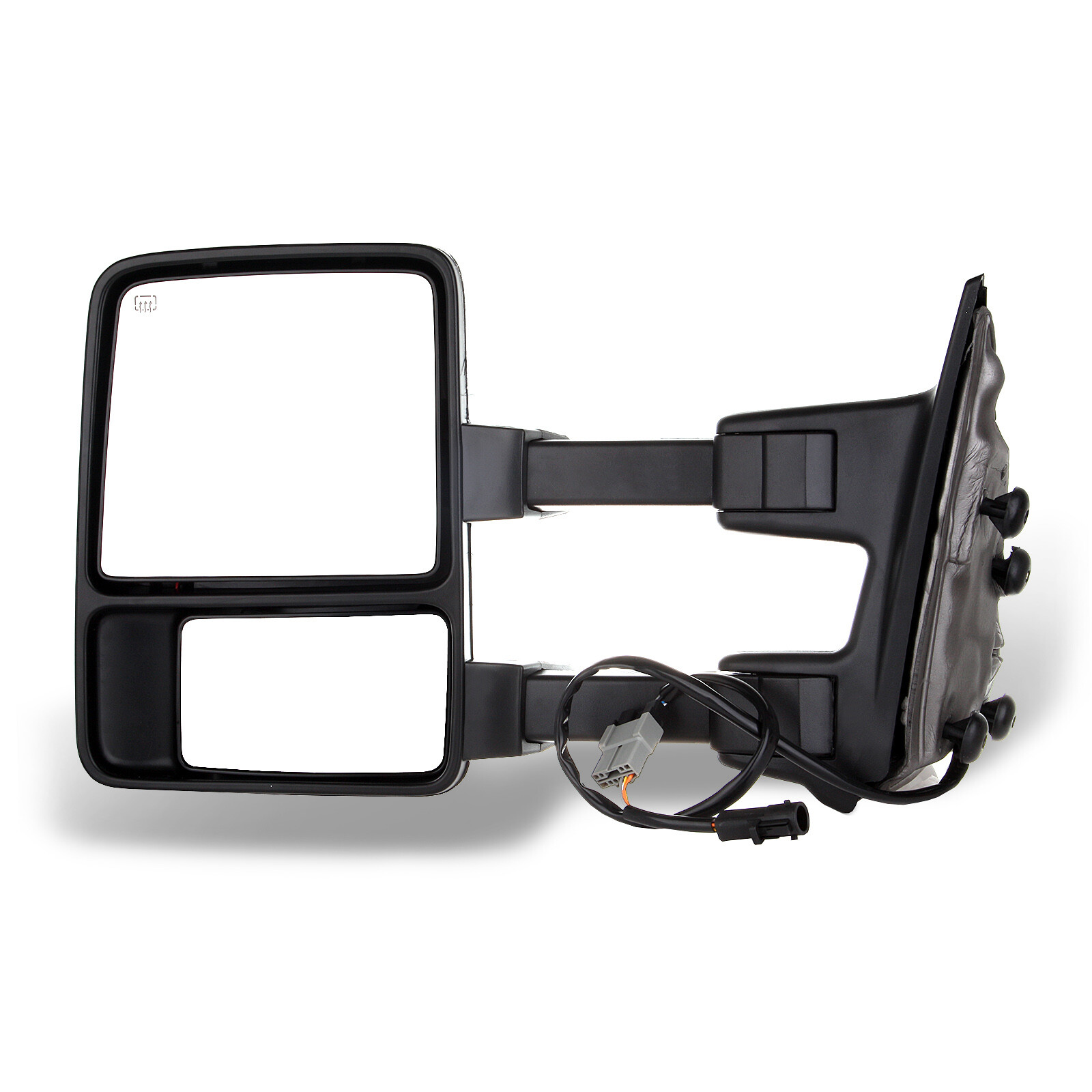 For 99-07 Ford F250-F550 Super Duty Chrome Tow Mirrors Power Heated Smoke Signal