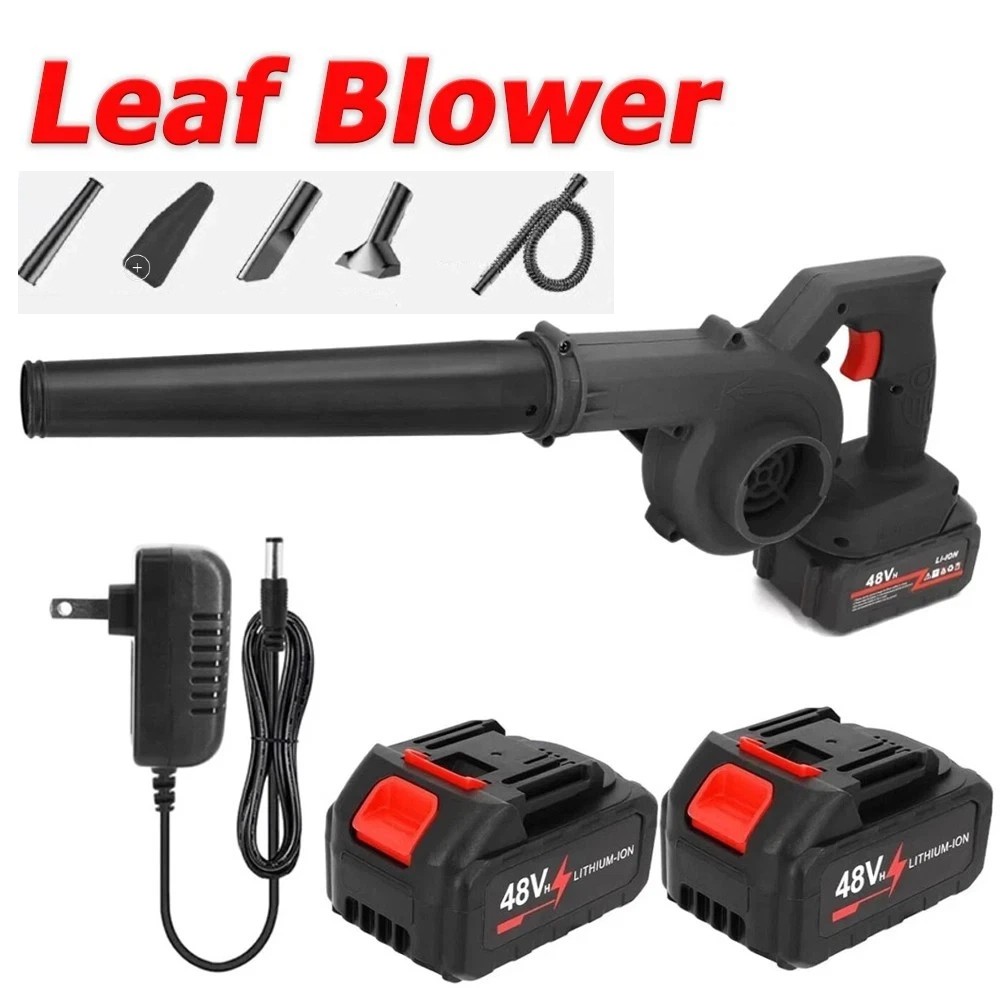 Cordless Leaf Blower Vacuum Handheld Electric Leaf Blower With 2 Battery NEW