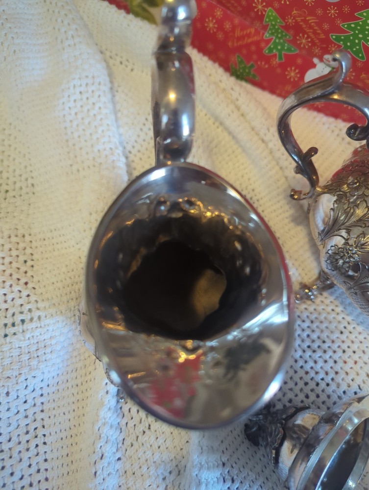 Vintage Reed and Barton Winthrop Tea Set Silver Plate 3-Piece Teapot Cream