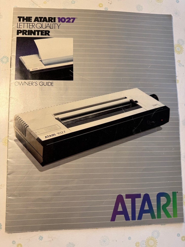 Atari 1027 Letter Quality Printer Owner's Guide