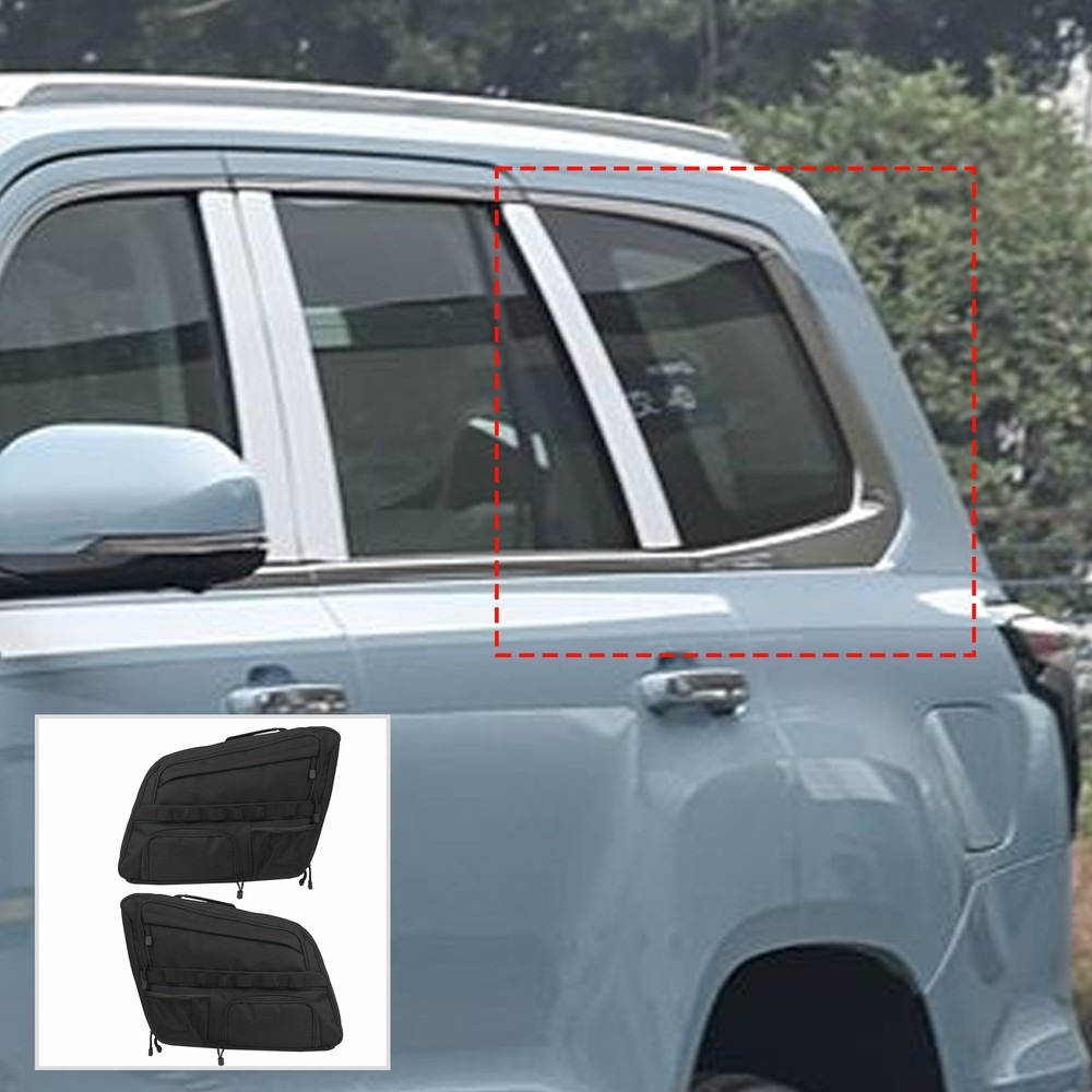 2PCS Black Tailgate Window Package Bag For BJ60 2022+