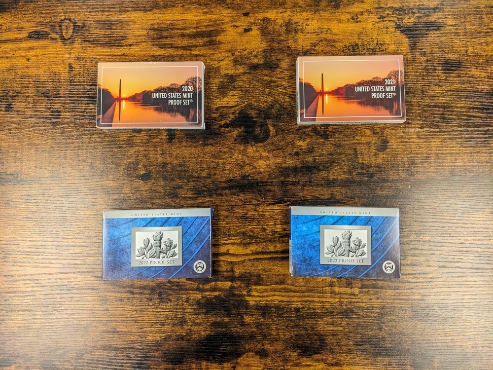 1999-2023 US Mint Issued CLAD Proof Sets. 25 Sets.