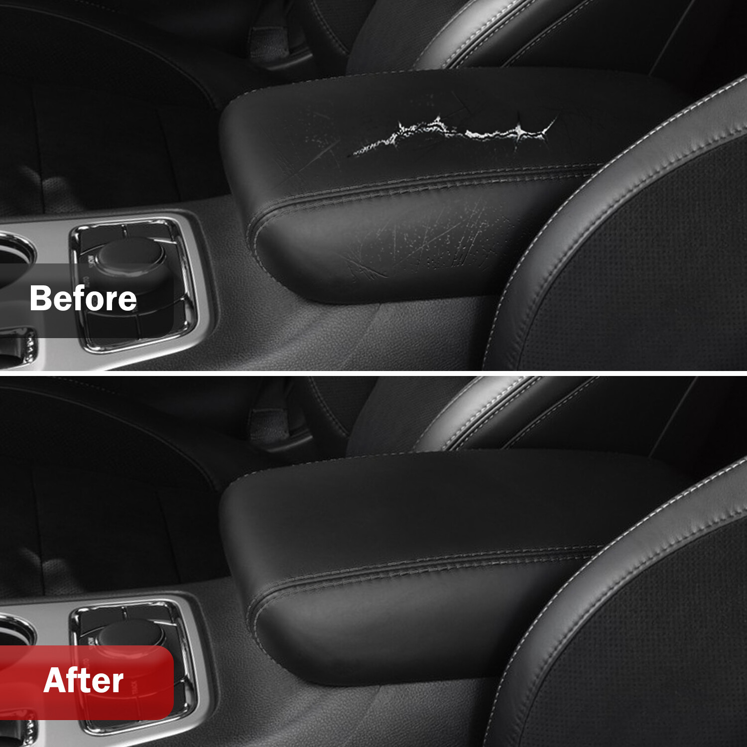 Fits 2011-2020 Dodge Durango Middle Console Lid Armrest Replacement Cover Black