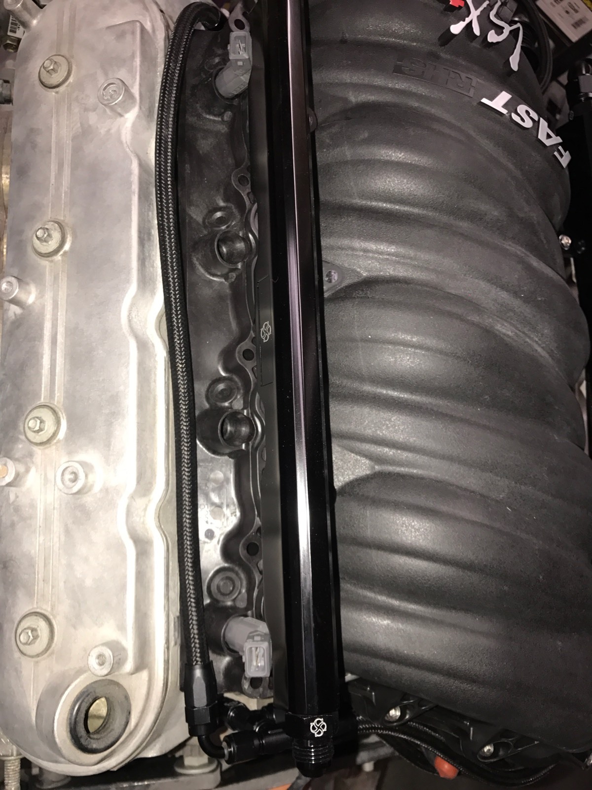 FAST 102 & 92 Steam Vent Kit Complete LS1 LS6 LS3 Coolant Crossover BLK SV102BN