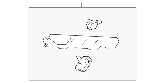 Genuine GM Passenger Side Quarter Panel Upper Trim Panel Bracket 22799316