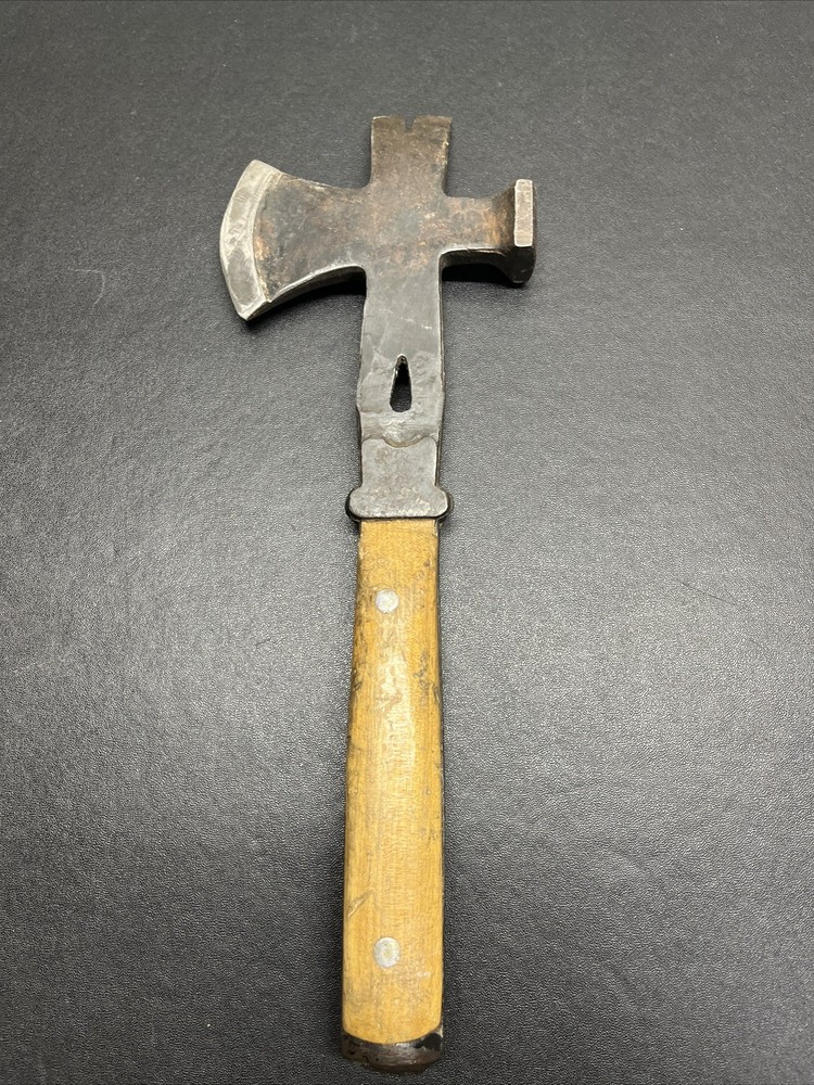 Antique Swordfish Brand Axe Hatchet & Crow-Bar Combination Tool