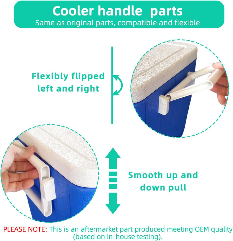 Cooler Handle Replacement Kit for Coleman Xtreme & 2-Way,Double-Layer Durable...