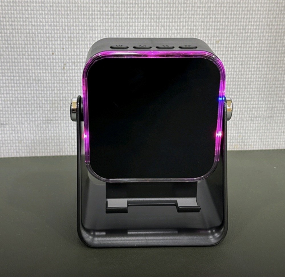 Bluetooth Speaker Desk Setup KBKXOZ Phone Stand RGB Light