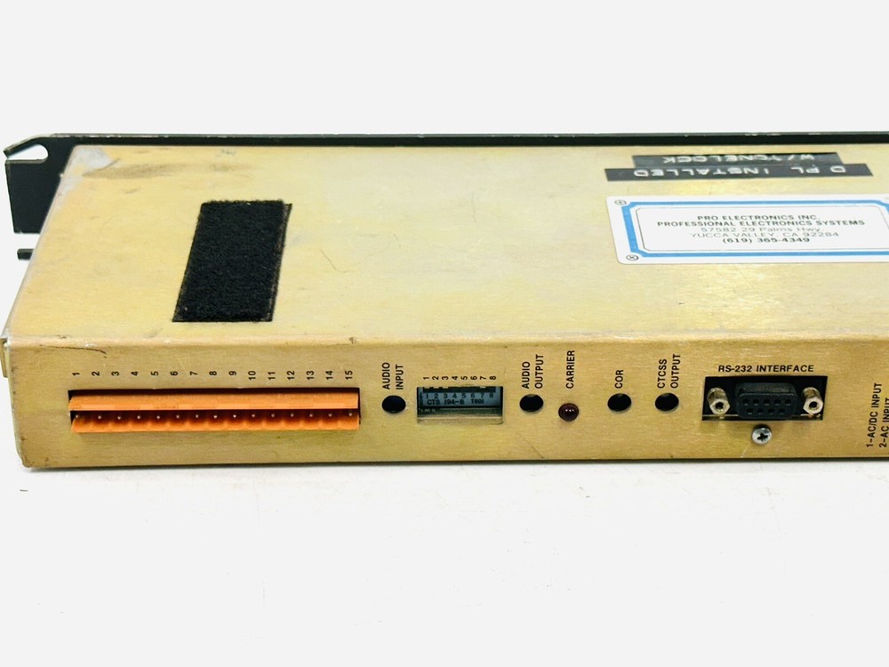 ZETRON 38A REPEATER PANEL |010-5967078, UNTESTED AS IS