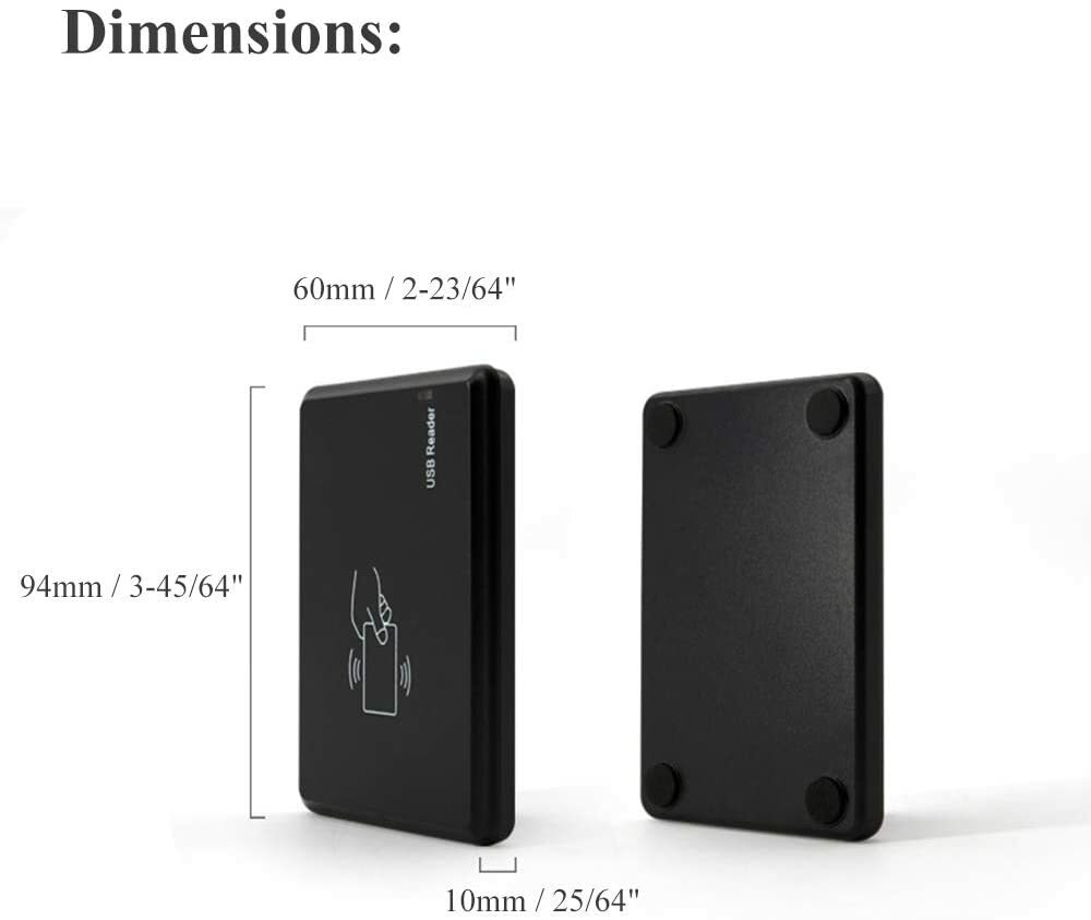 13.56Mhz RFID IC Card Reader 14443A Card Encoder with Card USB Interface