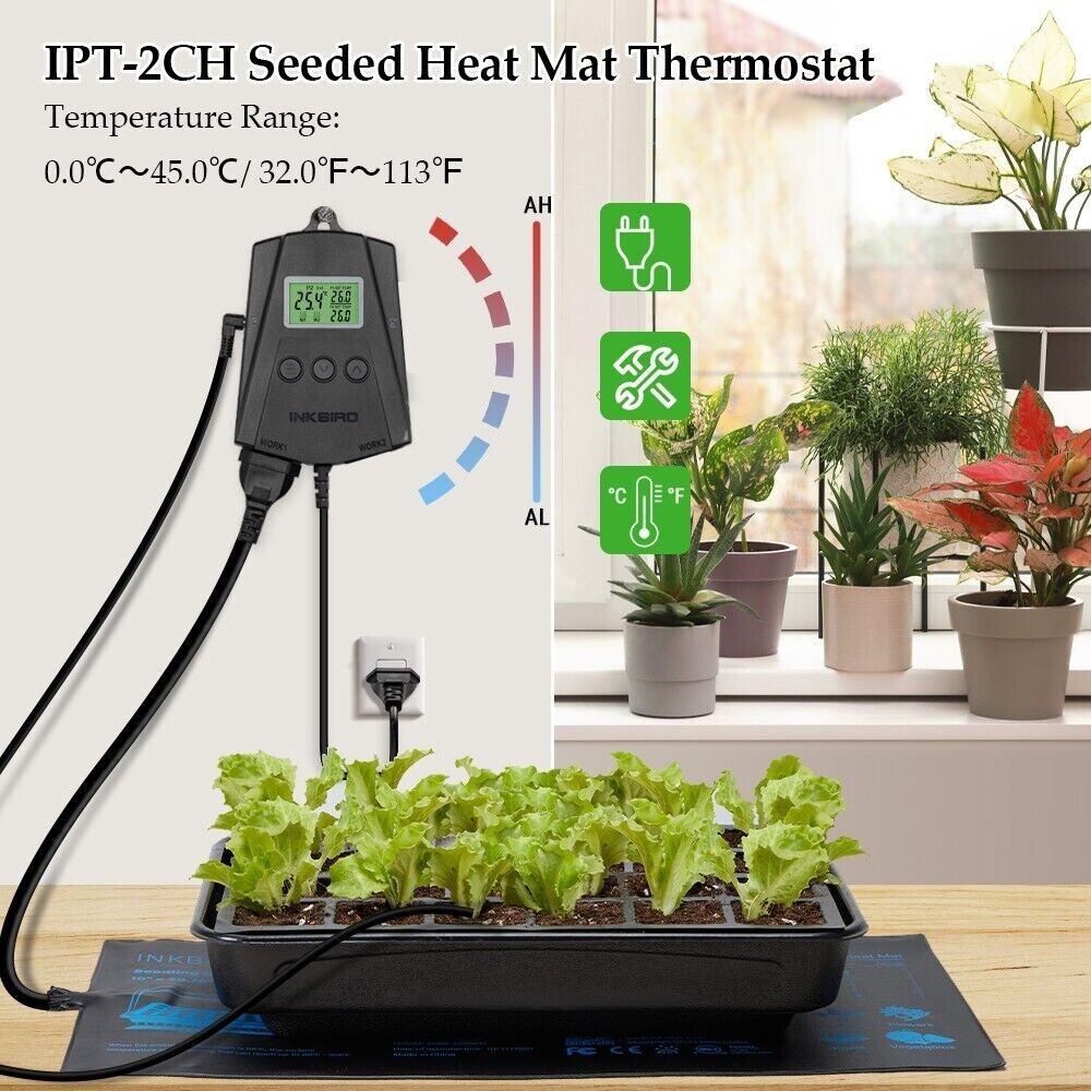 WiFi Reptile Thermostat Controller Heat Mat Temperature Control Seed Germination
