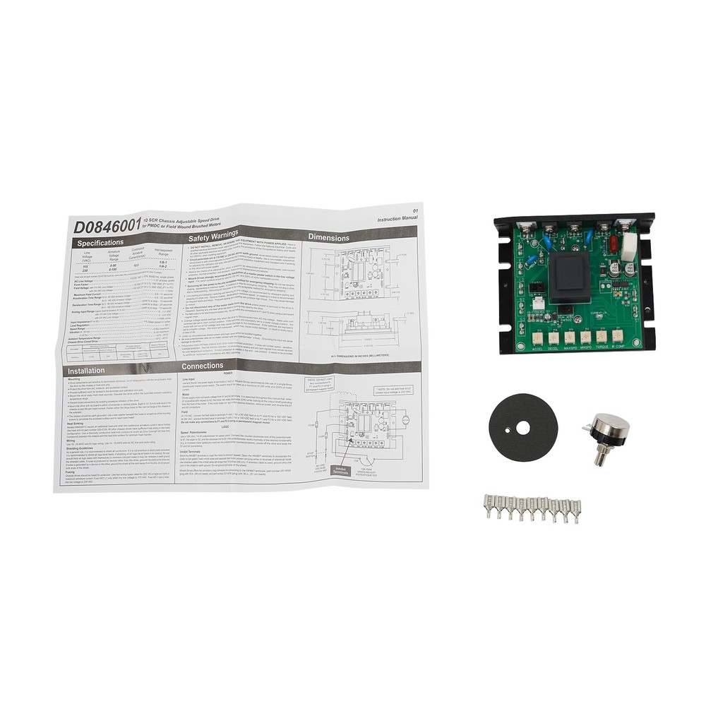 Motor Speed Controller, Speed Controller for Minarik MM23001C DC Motor 115-230VA