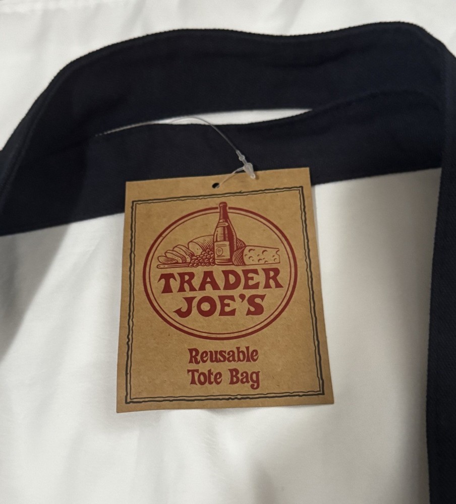 Trader Joe’s Authentic Navy Blue Tote Bag