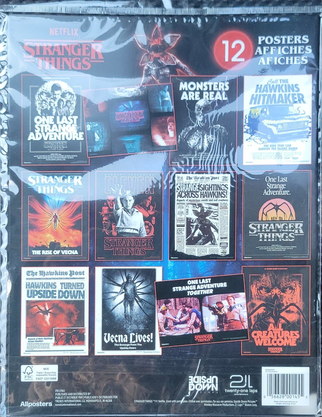 Netflix Stranger Things 12 Poster Pack – New Sealed + Free Shipping