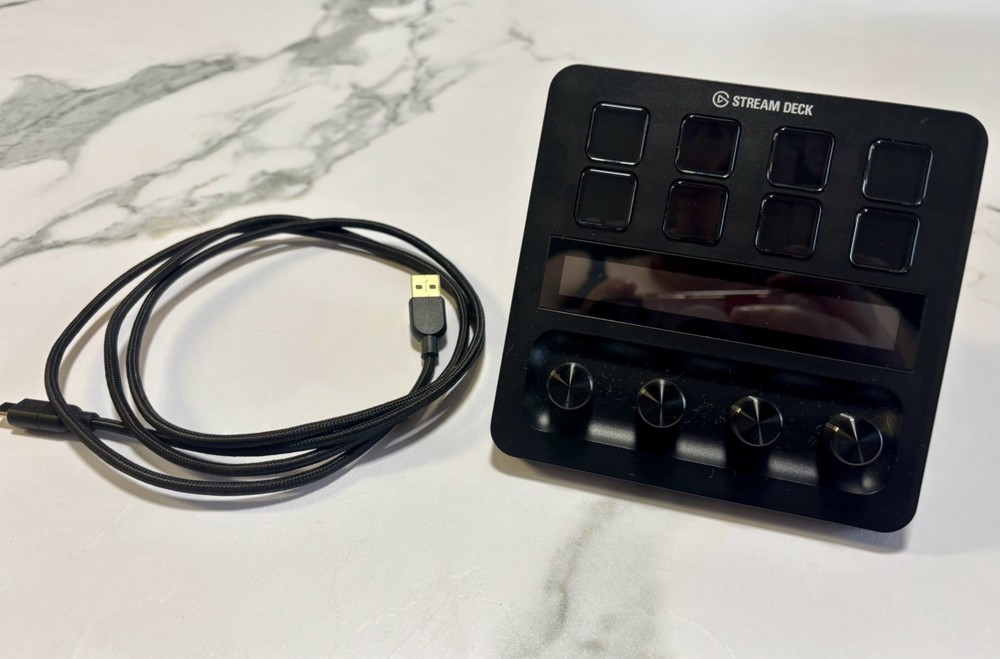 Elgato Stream Deck + Audio Mixer Production Console & Studio Controller Black