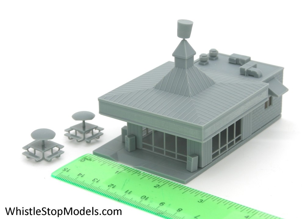 N Scale Shrimp Bucket Restaurant