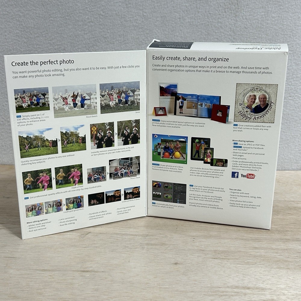 Adobe Photoshop Elements 10 for PC Mac Open Package