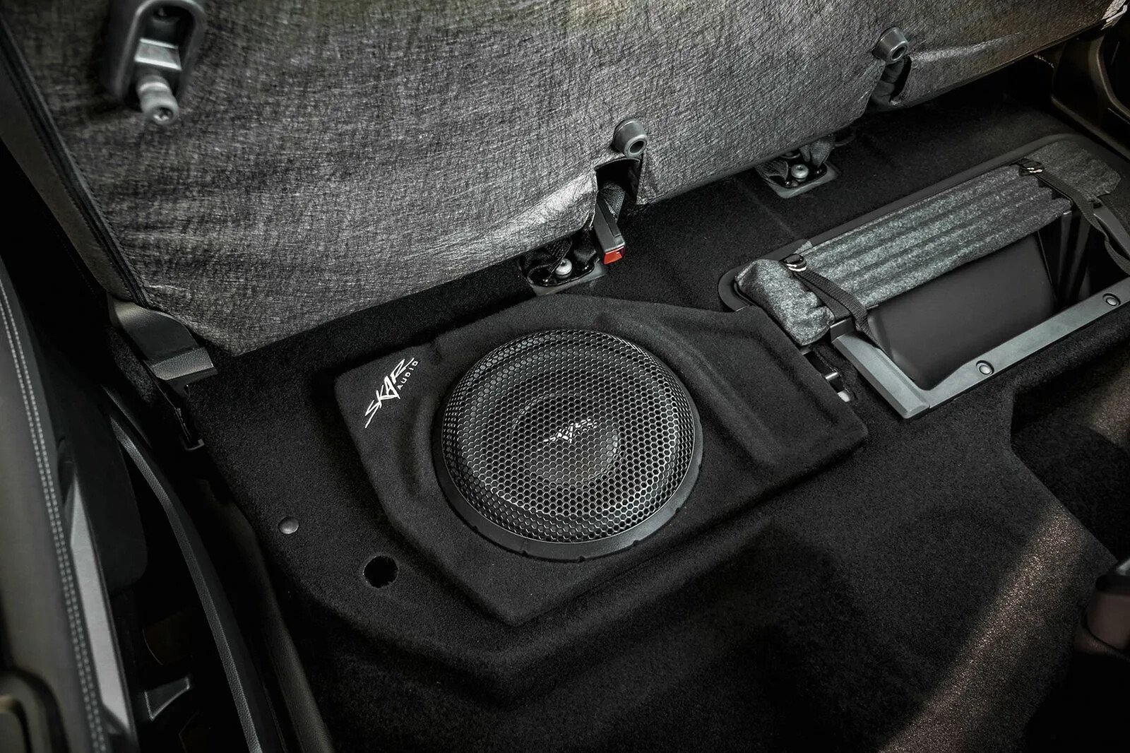 NEW SINGLE 10" 800W LOADED SUB BOX FITS 2019-2023 FORD RANGER SUPER CREW CAB