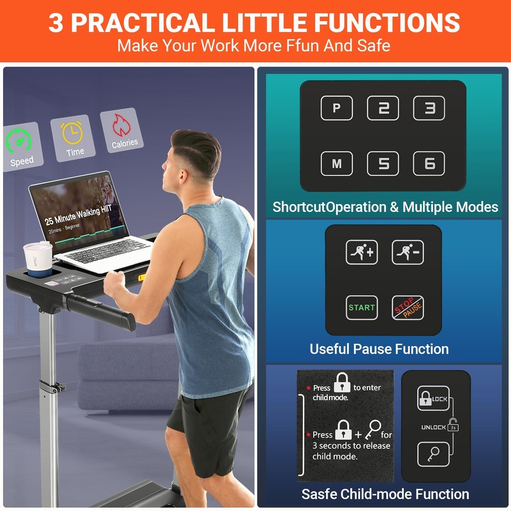 🏃‍➡ Unique Adjustable Height Design Treadmill Machine for Home Excercise🏃‍➡