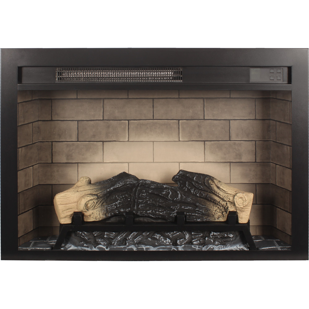 28'' Electric Fireplace Insert, Multicolored Flames, Extremely High Security