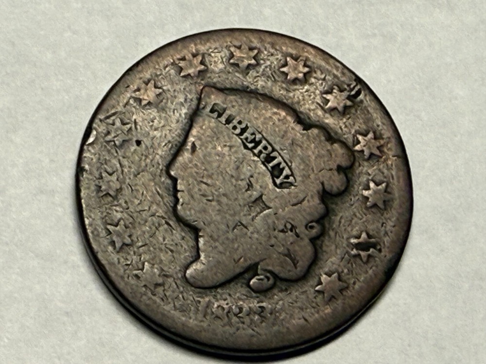 1833 Coronet Head large cent. AG. #q1