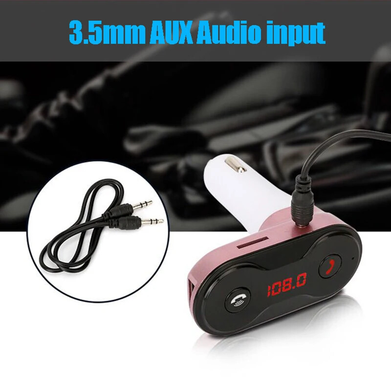 Car Audio Wireless Bluetooth FM Transmitter MP3 Player USB Car Charger Adapter