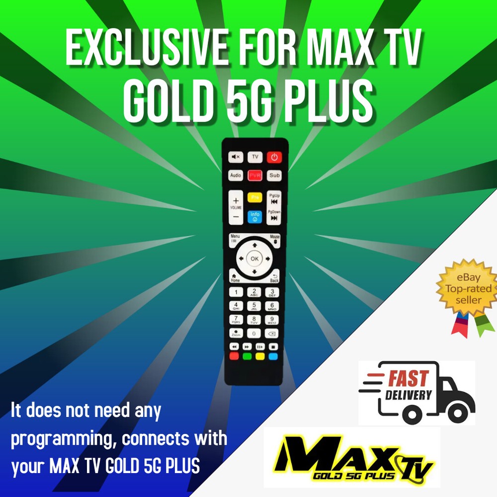 Remote Control EXCLUSIVE for MAXTV Gold 5G Plus