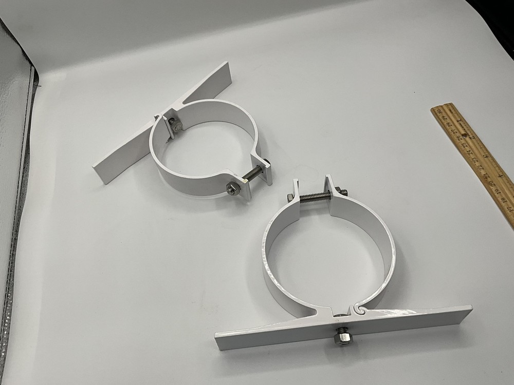 4” Steel Adjustable Pipe Clamps Bracket Single Side Clamp Wall/Ceiling Mount ONE
