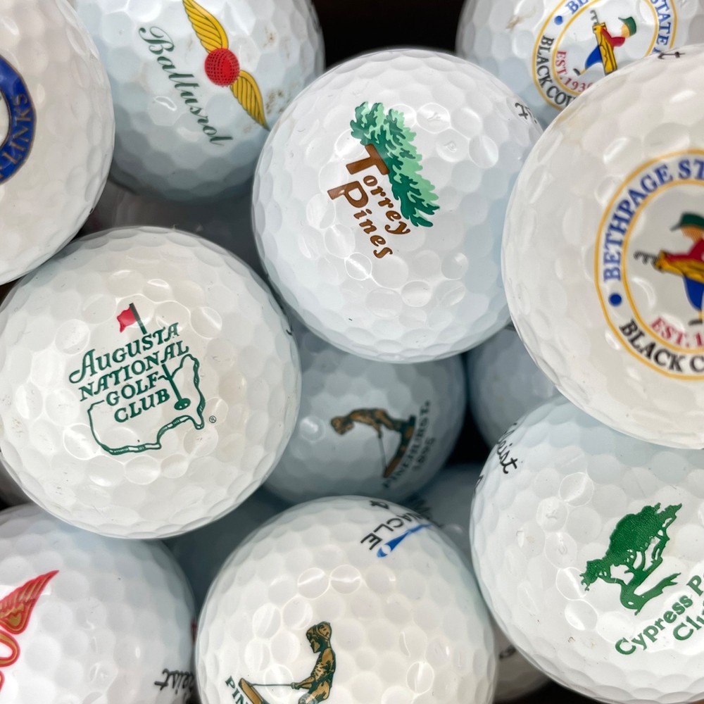 RARE Logo Golf Balls (3 Pack) MINT AAAAA - Top 100 Courses Mix