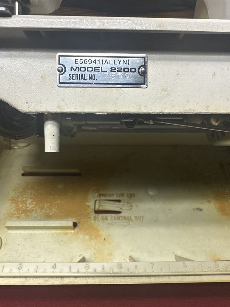 Alco Sewing Machine E56941 Allyn Model 2200