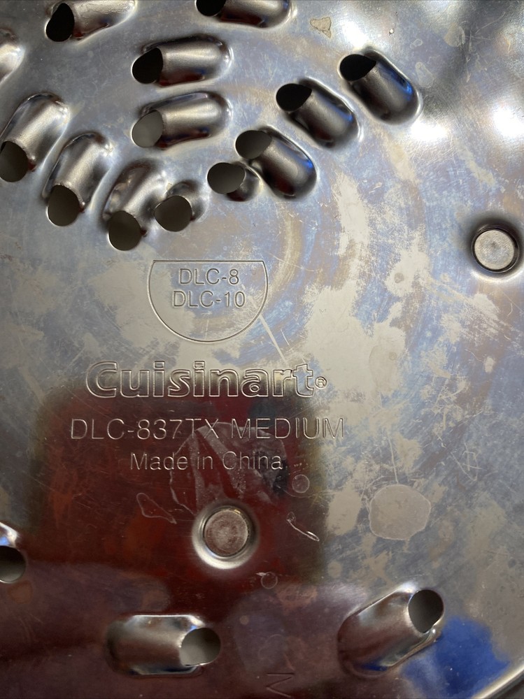 Cuisinart DLC-8 Food Processor 2 Disc Set Shred Plate Replacement