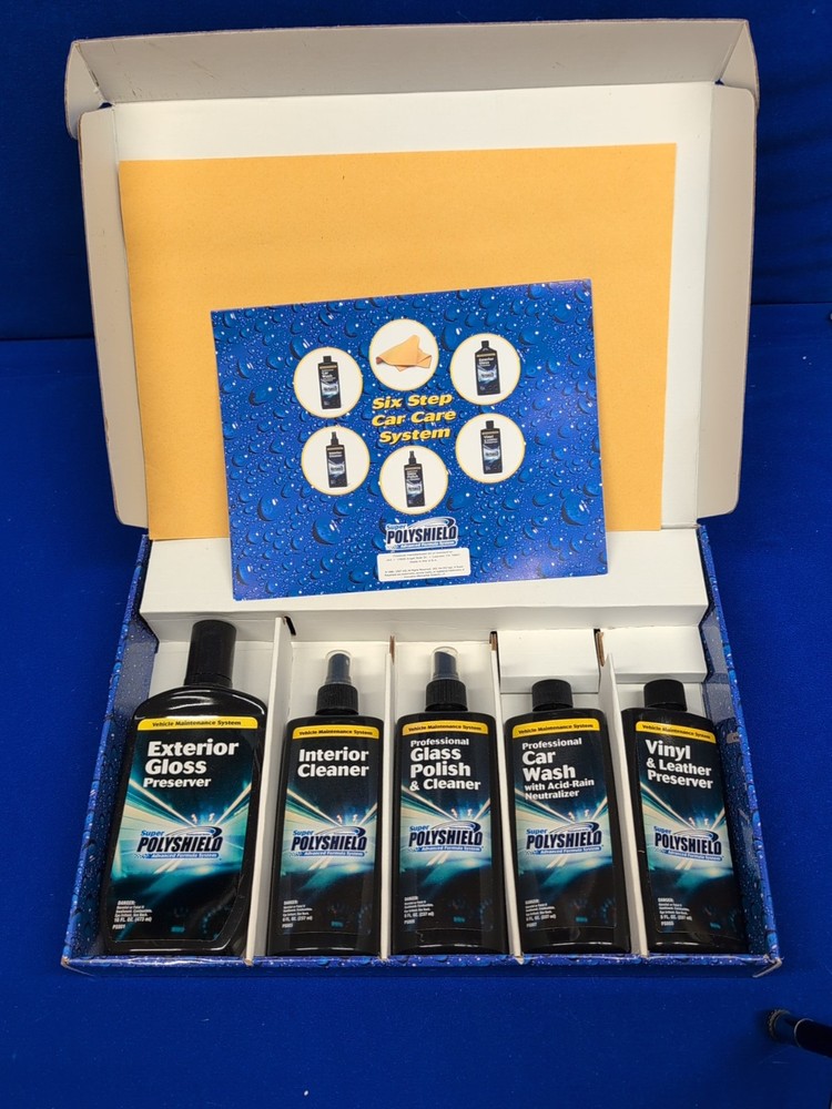 Super Polyshield Advanced Formula Car Detailing System Complete Kit New In Box