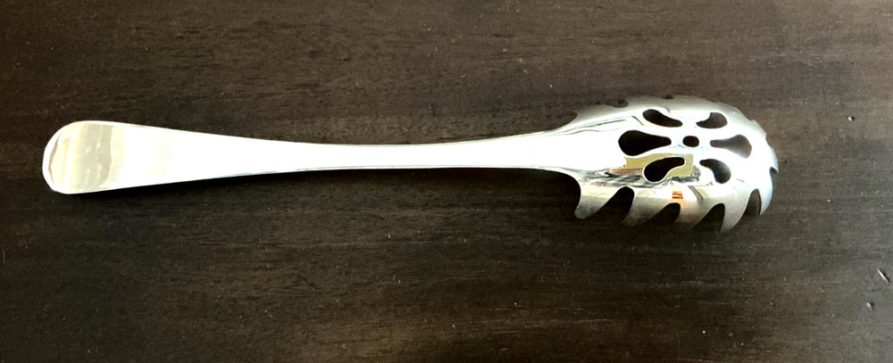 11” salad /Pasta Server 7-Pierce silverplate (Italy) Beautiful Condition